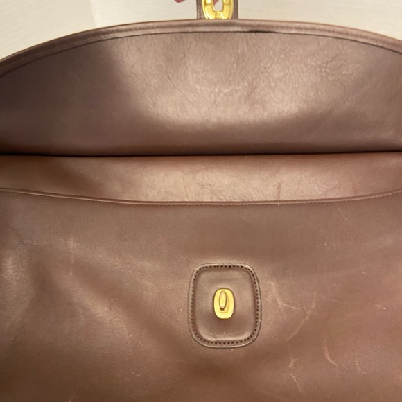 COACH Unisex All Leather Briefcase Lap Top Bag w/ Shoulder strap - Picture 10 of 16